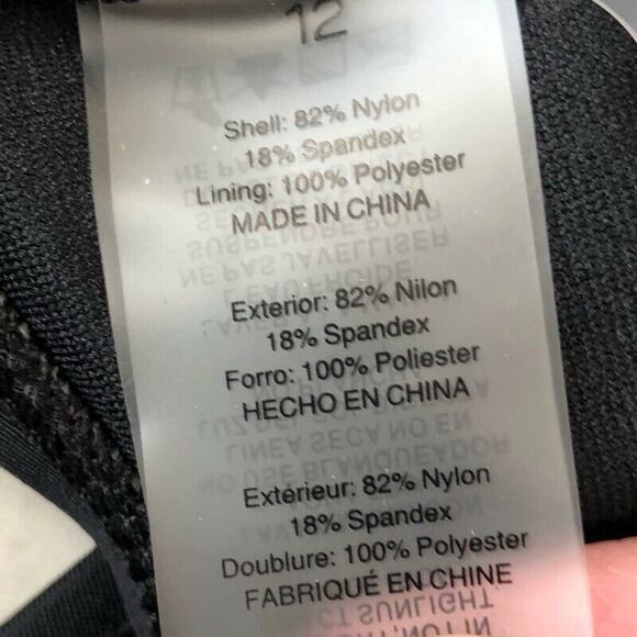 Into the Bleu by Amerex Womens Hipster Bikini Bottom Size 12 Black  Waist - Picture 3 of 4